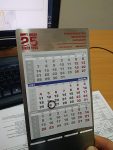 календарь оригинальный металлический