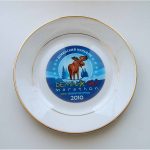 сувенирная тарелка с логотипом сувенирная тарелка с логотипом