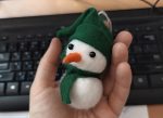 валяная игрушка снеговик